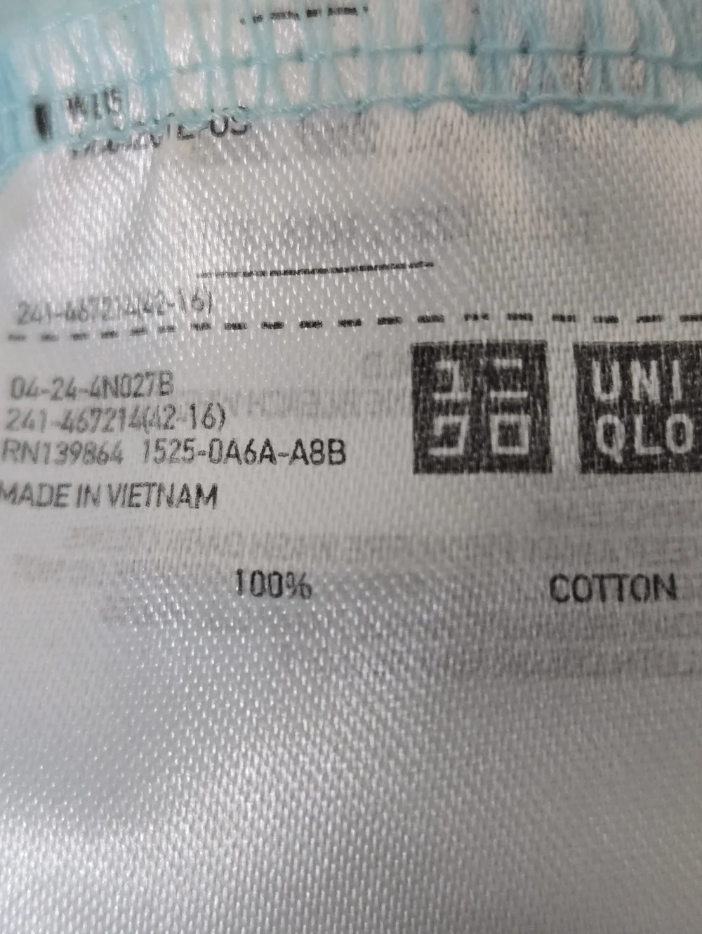 Uniqlo AIRism Cotton Cropped Boxy Oversized T-Shirt Womens Size Large Blue - Picture 10 of 12